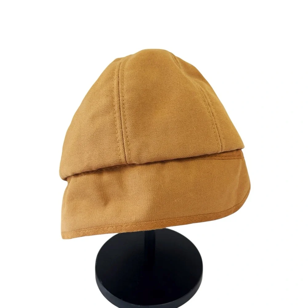 CARHARTT Rare Vintage Ear flap Hat Thermal A15Brown New With Tags! size Small - Picture 2 of 7